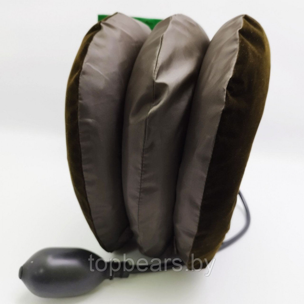 Ортопедический надувной воротник (подушка - массажер для шеи) с грушей Cervical Neck Trаction Device три - фото 6 - id-p179745347