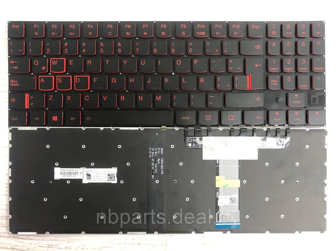 Клавиатура для ноутбука Lenovo Legion Y530, Y530-15ICH, чёрная, с подсветкой, US - фото 1 - id-p160553752