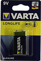 Элемент питания VARTA LONGLIFE 4122 9V щелочной (alkaline) типа "Крона"