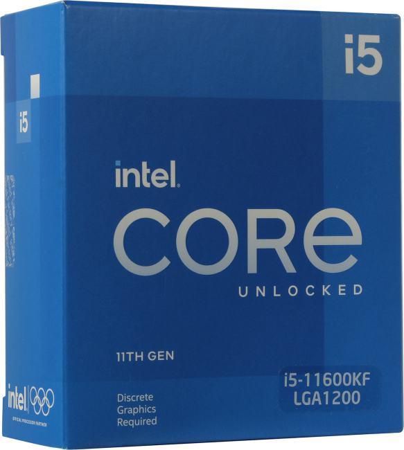 Процессор CPU Intel Core i5-11600KF BOX (без кулера) 3.9 GHz/6core/3+12Mb/125W/8 GT/s LGA1200 - фото 1 - id-p222366526