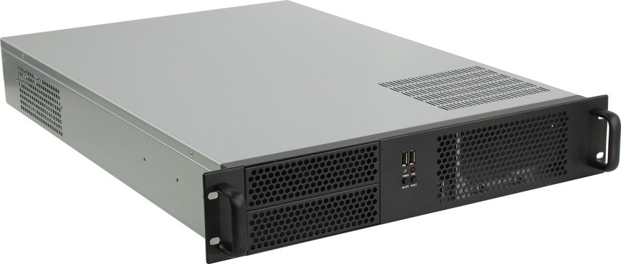 Exegate EX284960RUS Серверный корпус ExeGate Pro 2U650-08 RM 19", высота 2U, глубина 650, без БП, 2*USB - фото 1 - id-p203908193