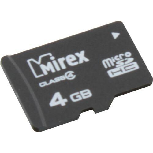 Флеш карта microSD 4GB Mirex 13612-MCROSD04 microSDHC Class 4 - фото 1 - id-p222366361