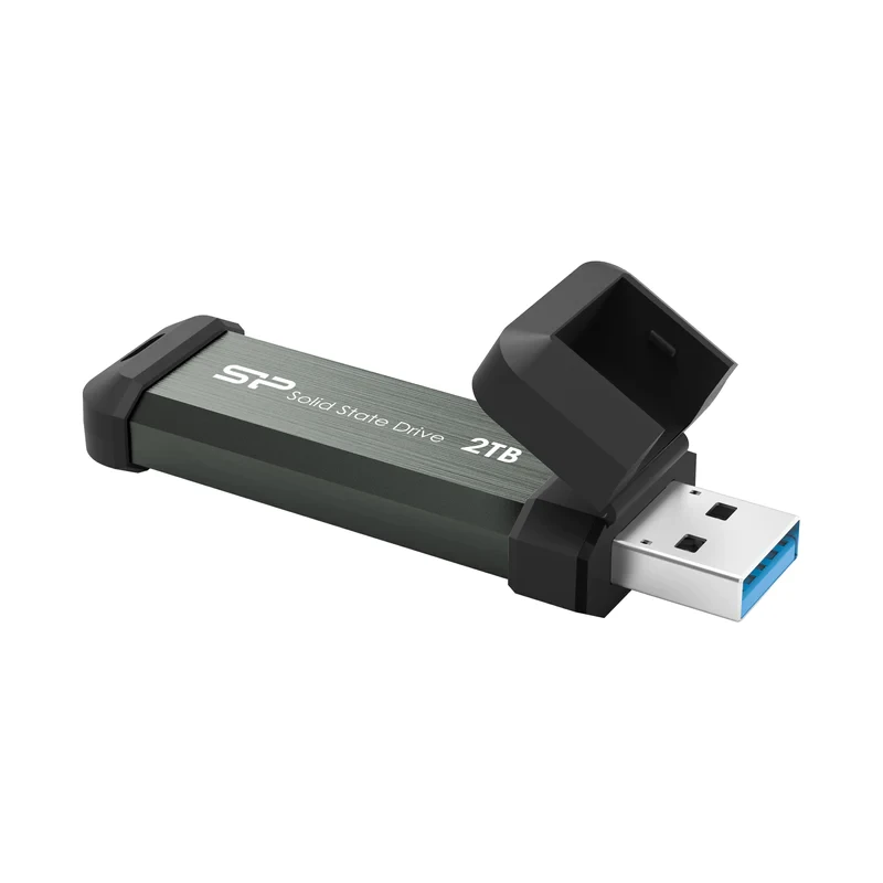 Флеш накопитель 2TB Silicon Power MS70, USB 3.2, Серый, read/write 1050/850Mb/s - фото 1 - id-p222366586
