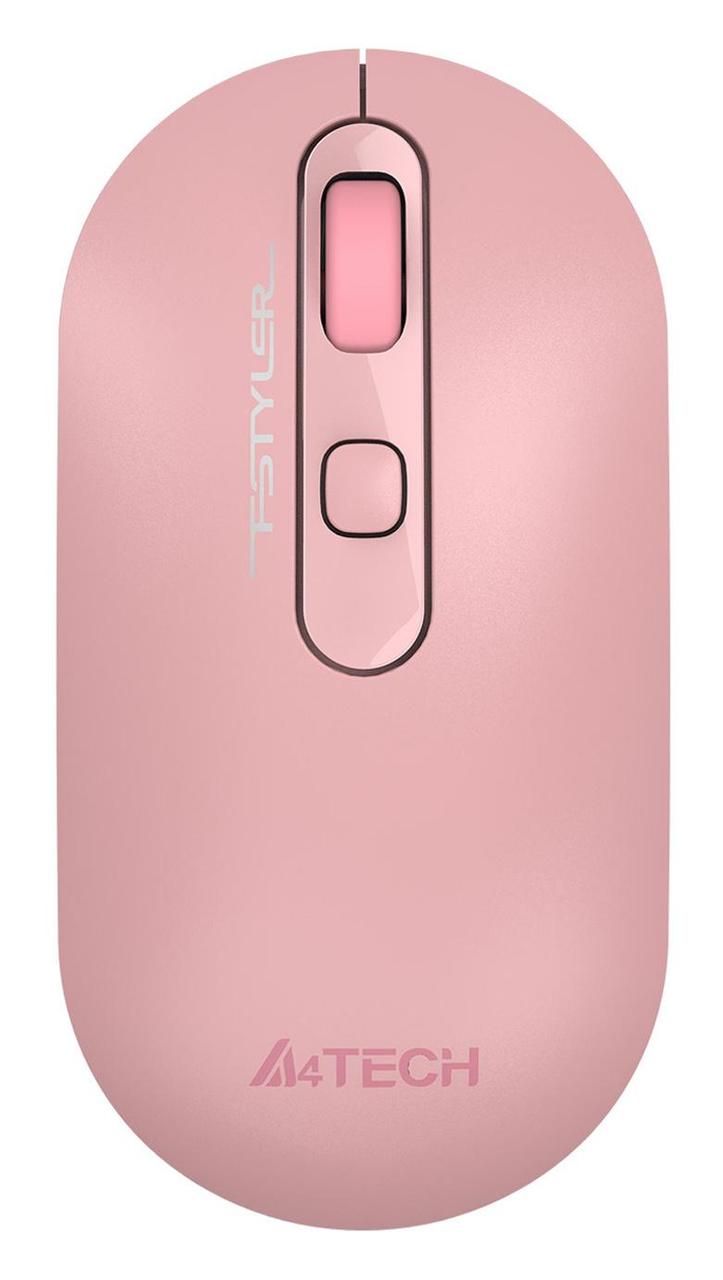 Мышь A4Tech Fstyler FG20 розовый оптическая (2000dpi) беспроводная USB для ноутбука (4but) - фото 1 - id-p222366407