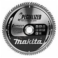 Пильный диск для дерева EFFICUT, 260x30x1,65x80T (для аккум. инструмента), MAKITA B-67240 (оригинал)