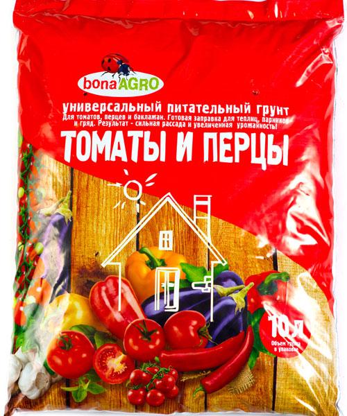 Грунт bonaAGRO (Бона Агро) для томатов и перцев 10л - фото 1 - id-p143703508