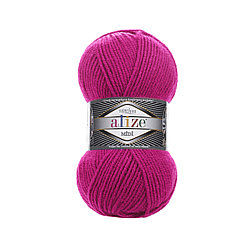 Пряжа Ализе Суперлана Миди (Alize Superlana Midi) цвет 149 ярко-розовый /фуксия