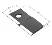 Нож косилки Сlaas (115x47x4 правый Ø19) ЕС 0009520420