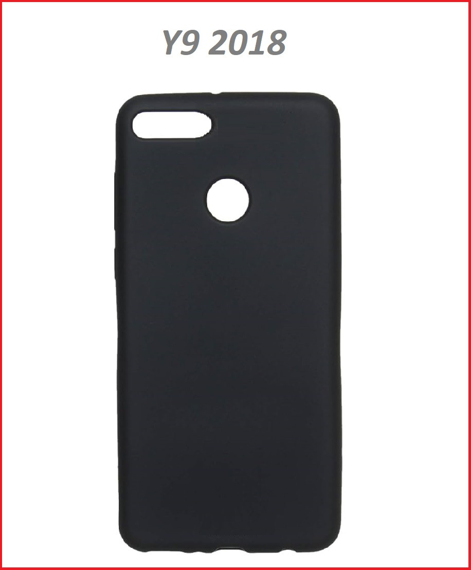 Чехол-накладка Huawei Y9 2018 (силикон) черный