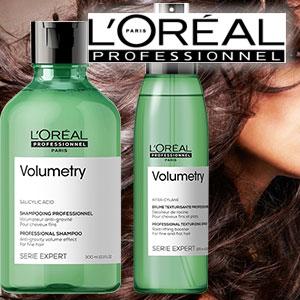 Лореаль Волюметр - уход за тонкими волосами и придание объема прическе - Loreal Volumetry - покупка, описание, применение, лучшие цены, доставка профессиональной косметики в Минске и Беларуси из интернет-каталога lorehair.by - +375-44-5-888-675