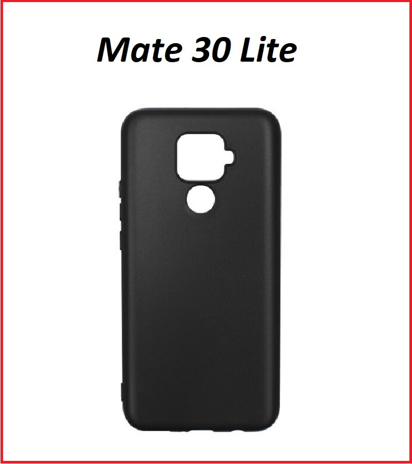 Чехол-накладка для Huawei Mate 30 Lite (силикон) черный - фото 1 - id-p106110331