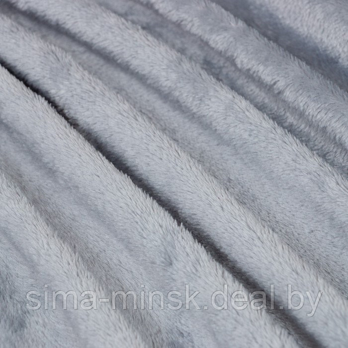 Плед Этель, 130х175 см, цвет серый - фото 3 - id-p222371801