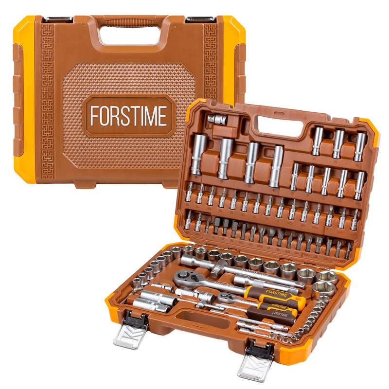 Набор инструментов FORSTIME FT-4941-5 94 пр.1/4'',1/2''(6гр.)(4-32мм)