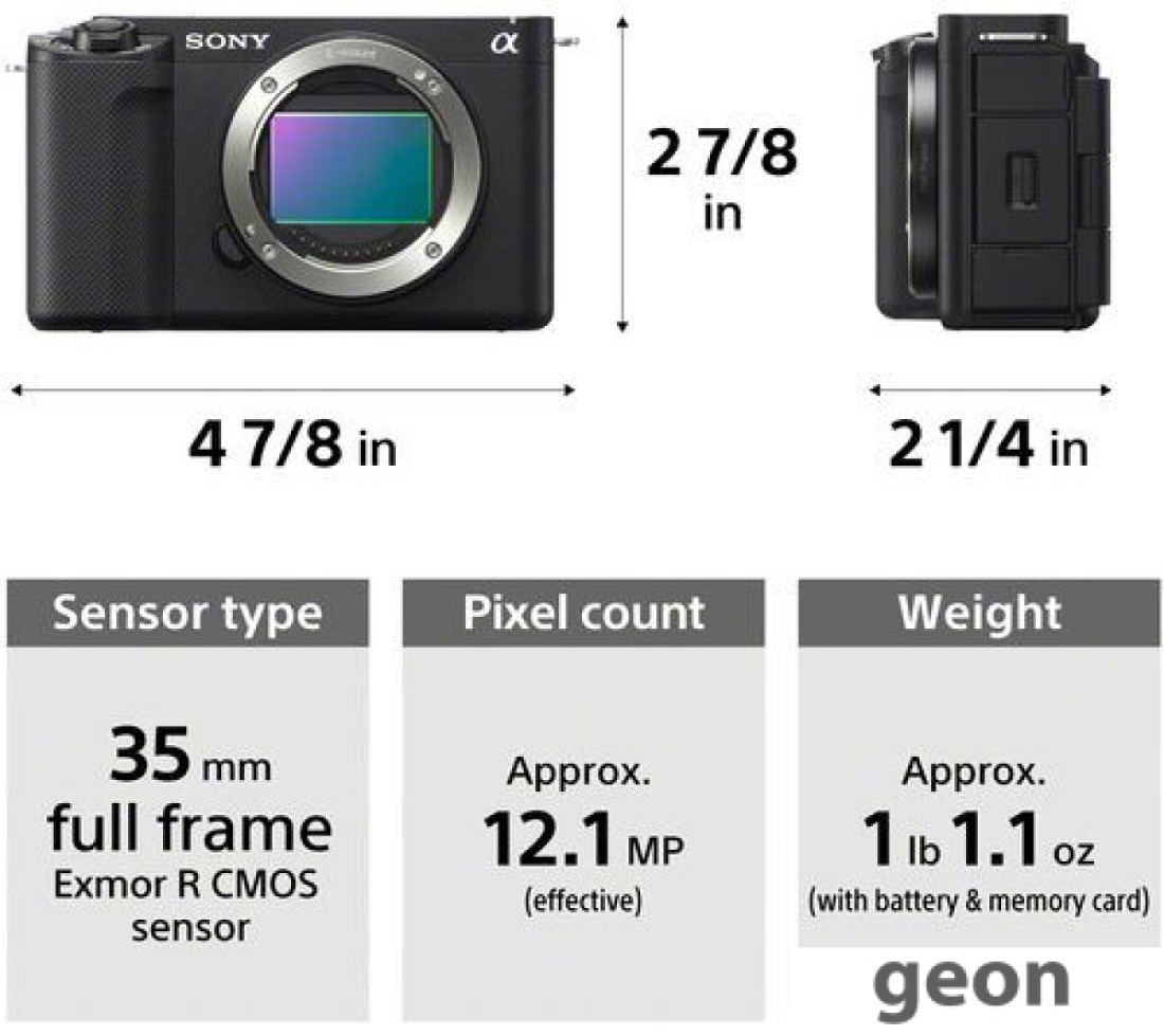 Беззеркальный фотоаппарат Sony ZV-E1 Body (черный) - фото 2 - id-p222366764