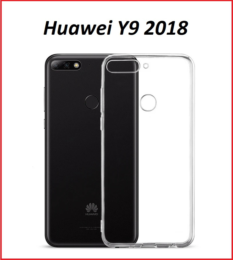 Чехол-накладка для Huawei Y9 2018 (силикон) прозрачный