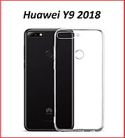 Чехол-накладка для Huawei Y9 2018 (силикон) прозрачный