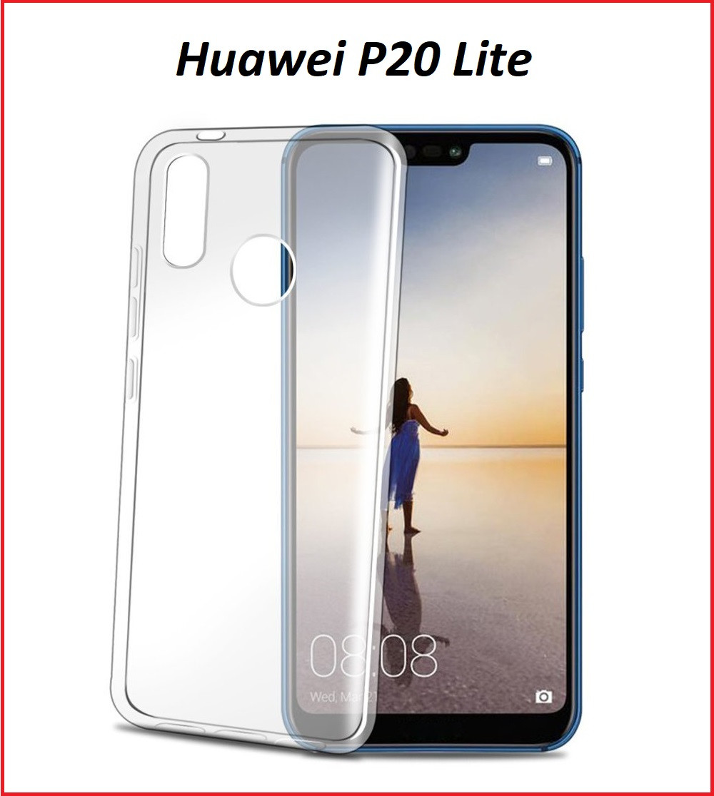 Чехол-накладка для Huawei P20 Lite (силикон) ANE-LX1 прозрачный - фото 1 - id-p77149252