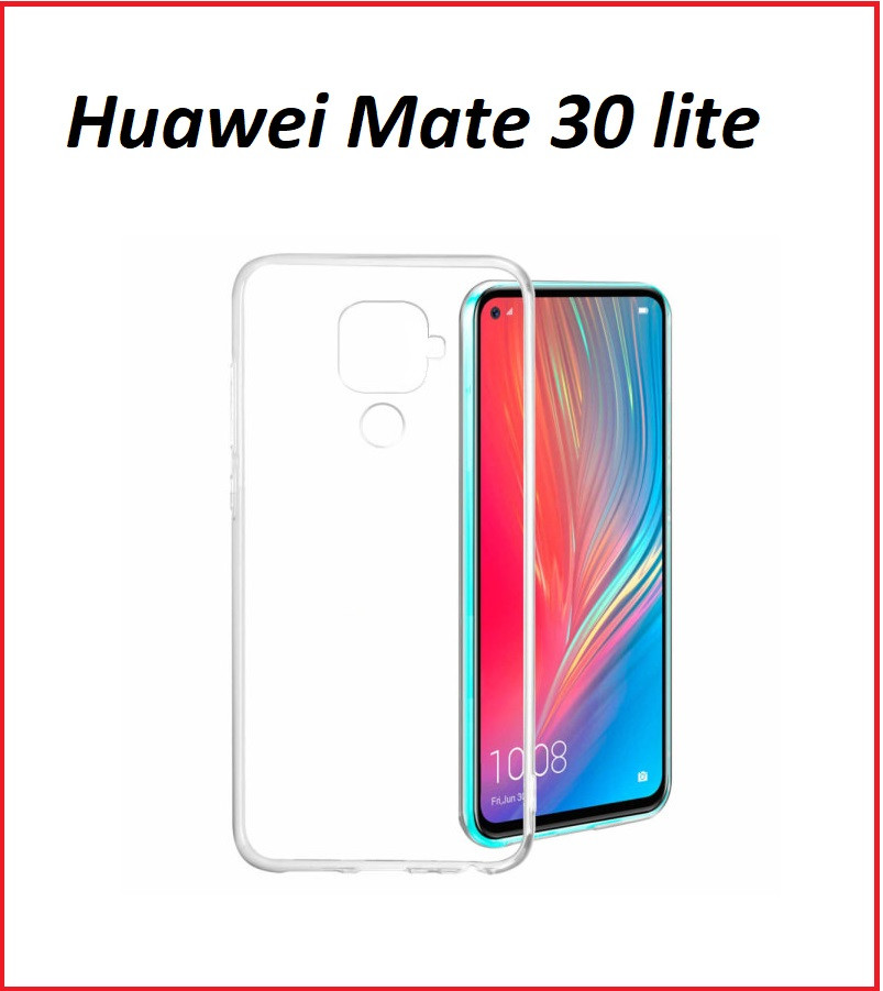 Чехол-накладка для Huawei Mate 30 lite (силикон) прозрачный - фото 1 - id-p106110333