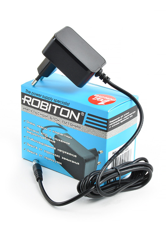 Универсальное зарядное устройство Robiton IR12-500S(+) 5.5х2.1, 12 (+) - фото 1 - id-p150973755