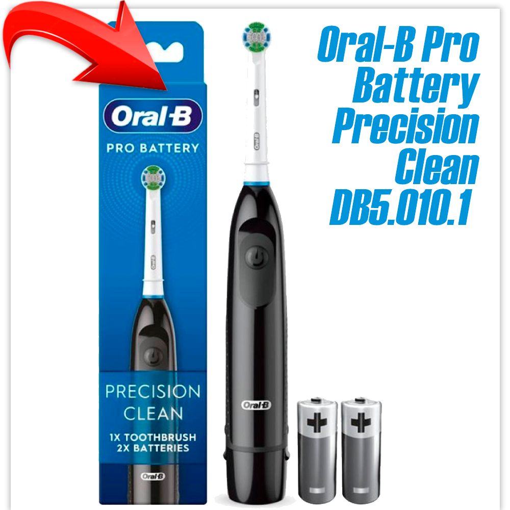 Электрическая зубная щетка Oral-B Pro Battery Precision Clean DB5.010.1 (черный)