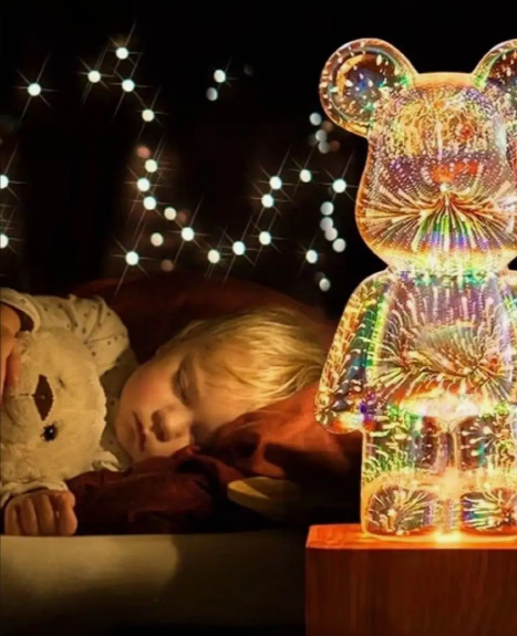 3D Светильник- ночник в стиле BearBrick KAWS 3D Медведь - фото 8 - id-p222373033