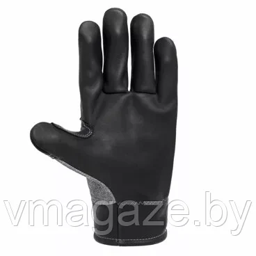 Перчатки Панголин для защиты от цепной пилы с крагой (цвет черный с серым) - фото 3 - id-p222373111
