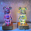 3D Светильник- ночник Almosphere table lamp в стиле BearBrick KAWS 3D Медведь, фото 4
