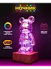 3D Светильник- ночник Almosphere table lamp в стиле BearBrick KAWS 3D Медведь, фото 6