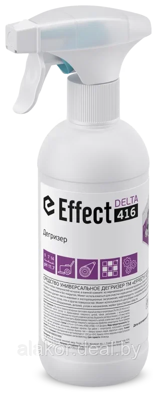 Профессиональное нейтральное средство для мытья полов "Effect Delta 412", мл., 6.6pH, 1000мл.