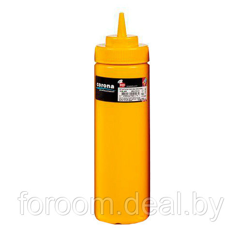 Диспенсер для соусов 700мл с широким горлышком, жёлтый Corona Professional BO 2117 - фото 1 - id-p222373639