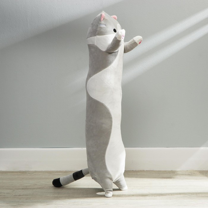 Мягкая игрушка-подушка «Кот», 110 см, цвет серый - фото 2 - id-p222373870