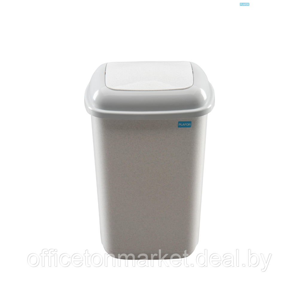 Урна Plafor Quatro для мусора 12л, цв.бежевый мрамор - фото 1 - id-p211366342