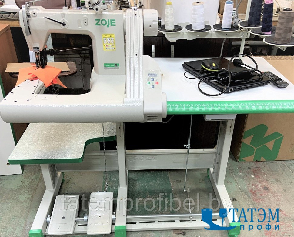 Промышленная швейная машина с П-образной платформой ZOJE ZJ928-PS-BD (комплект) - фото 2 - id-p222375400