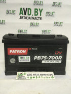 Автомобильный аккумулятор Patron PLUS PB75-700R (75 А·ч)