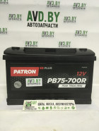 Автомобильный аккумулятор Patron PLUS PB75-700R (75 А·ч) - фото 1 - id-p222378201