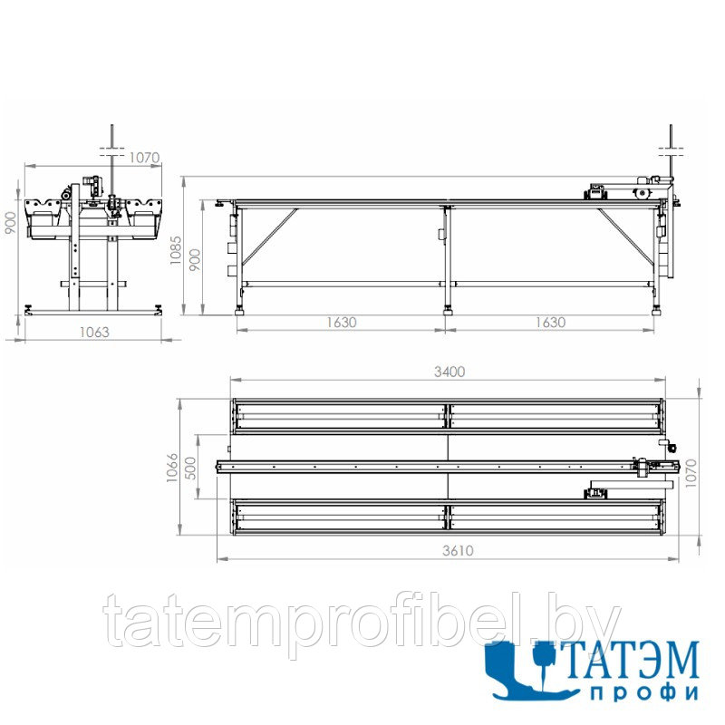 Ручной стол для перемотки ткани Rexel PMR-1 (Польша) - фото 5 - id-p222375985