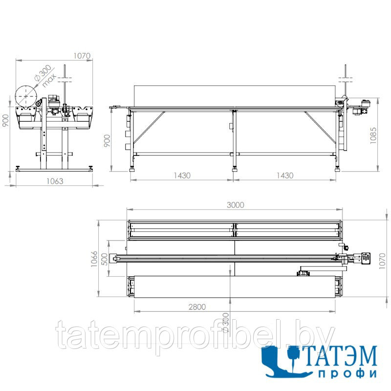 Ручной стол для перемотки ткани Rexel PMR-1 (Польша) - фото 6 - id-p222375985