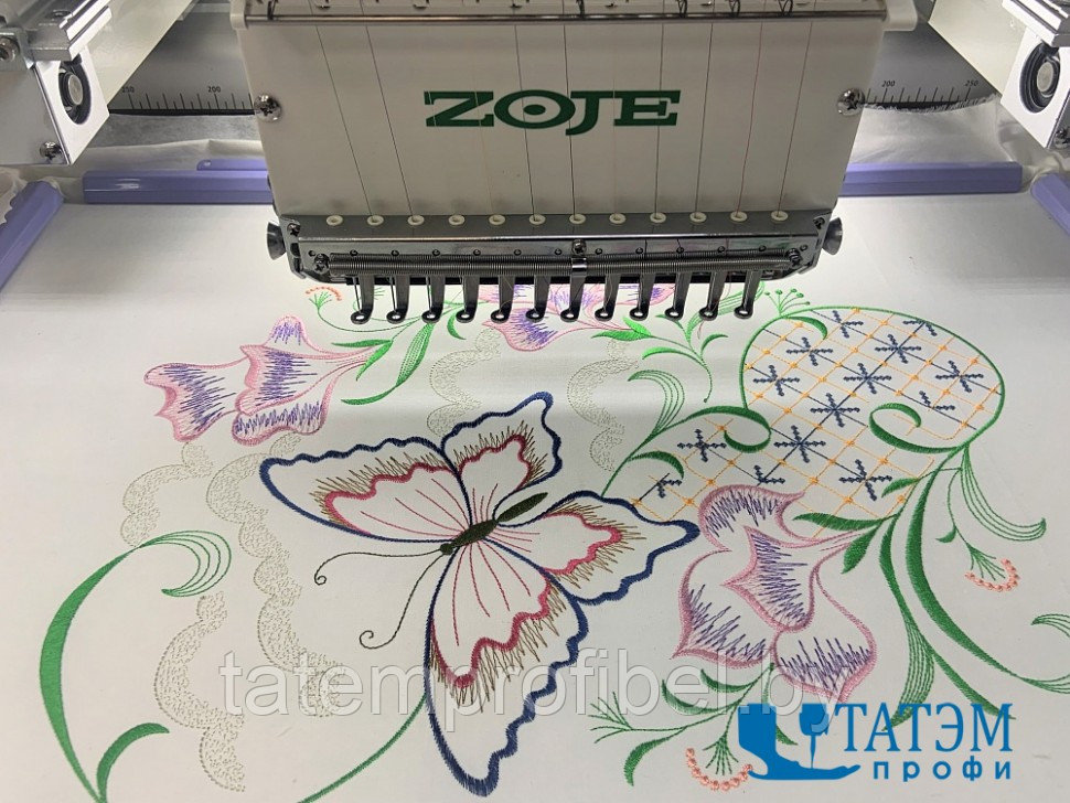Вышивальная одноголовочная 12-игольная машина ZOJE ZJ-1201H (400x500) (комплект) - фото 2 - id-p222375994