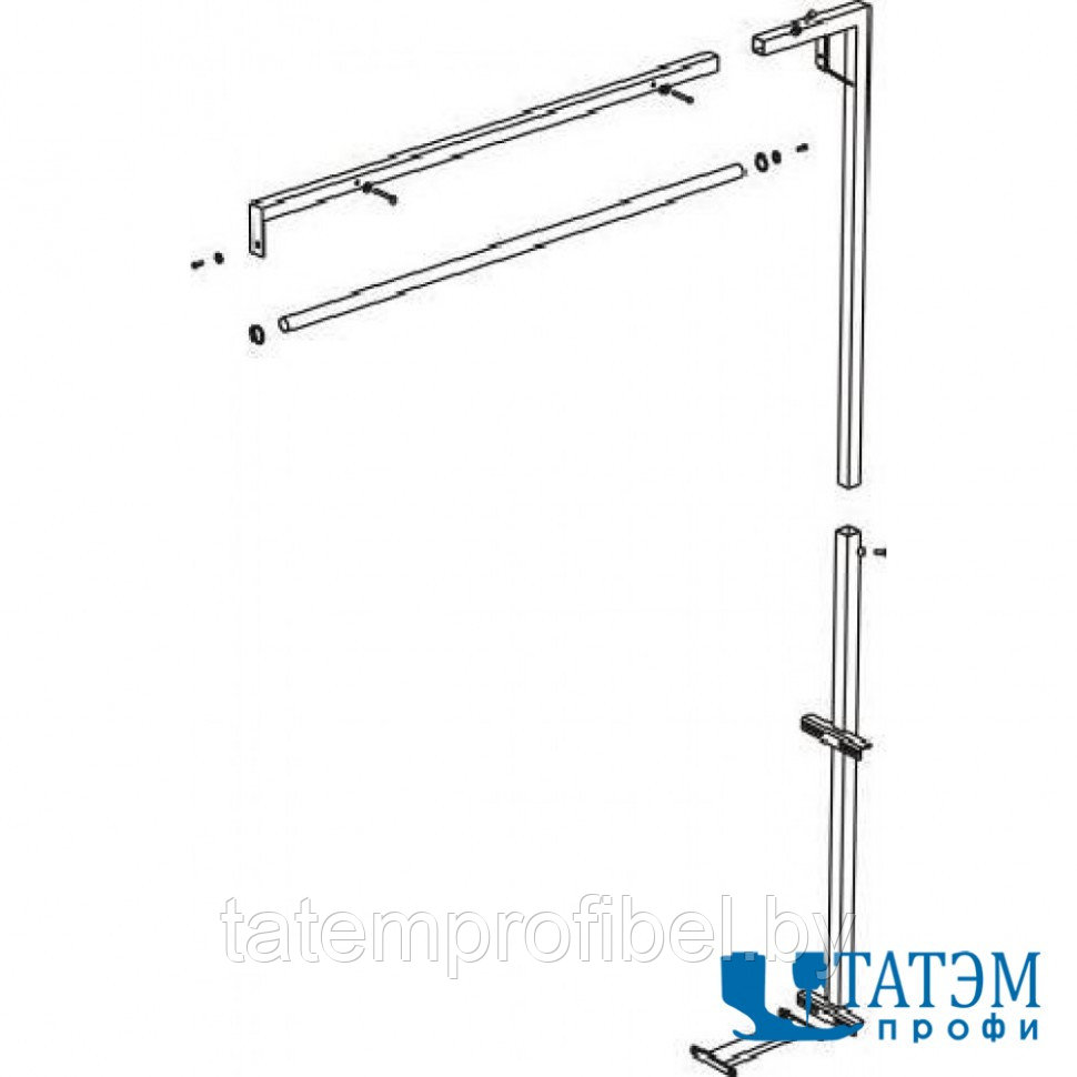 Подставка для подвеса утюга AKN-10B для столов серии MP/F, MP/A, MP/FC/A и MP/FC - фото 1 - id-p222376727