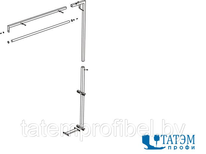 Подставка для подвеса утюга AKN-10A для столов серии BR/A, BR/A-L, FR/F - фото 1 - id-p222376728