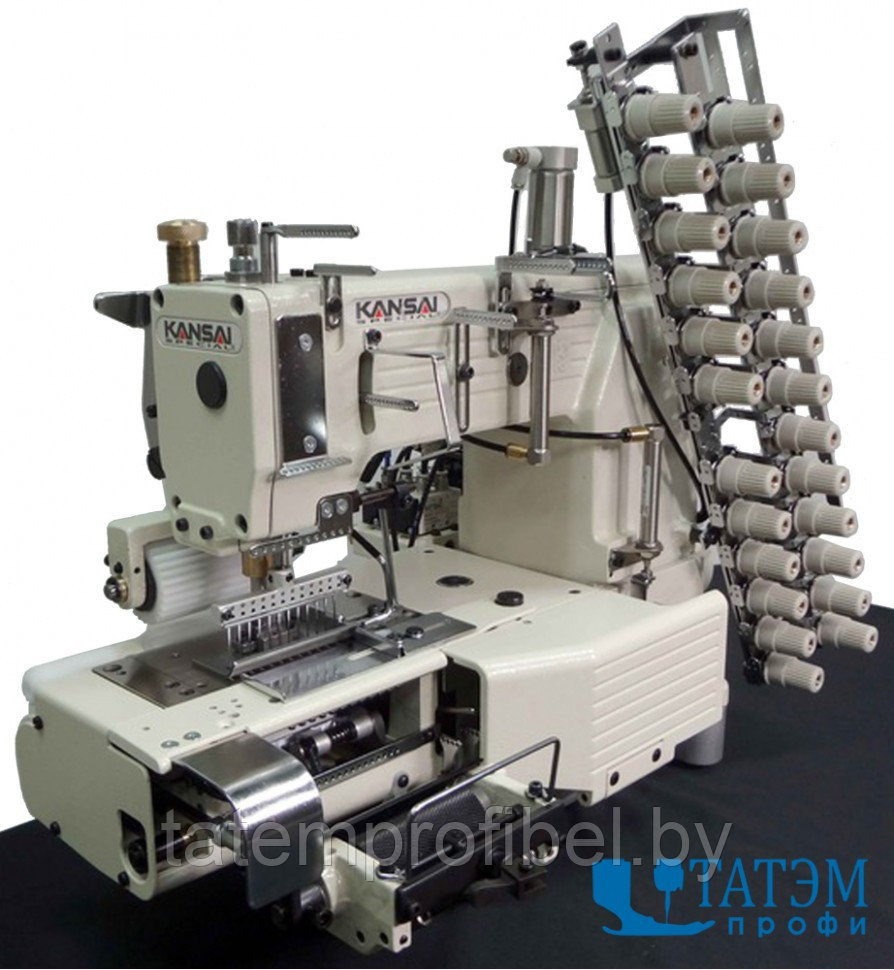 Промышленная швейная 12-ти игольная машина Kansai Special FX-4412PMD 1/4"(6.4 мм) (комплект) - фото 1 - id-p222376097