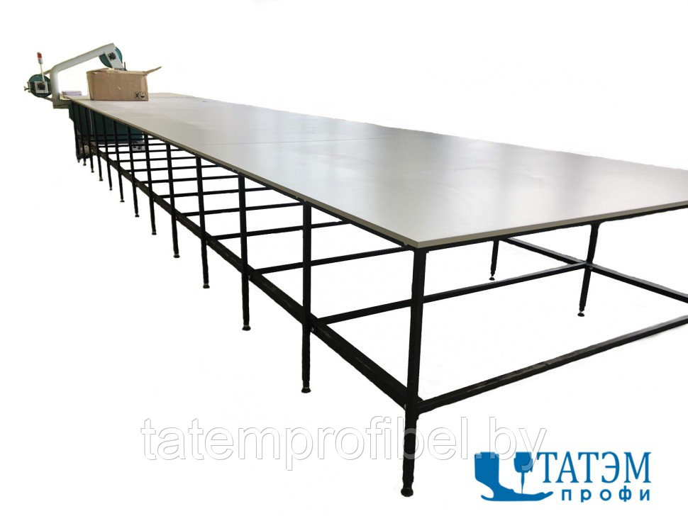 Раскройный промышленный стол без полки (длина 4 м, шир. 1,8 м)