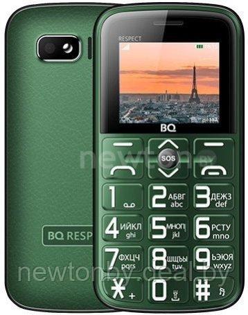 Кнопочный телефон BQ-Mobile BQ-1851 Respect (зеленый) - фото 1 - id-p222382902