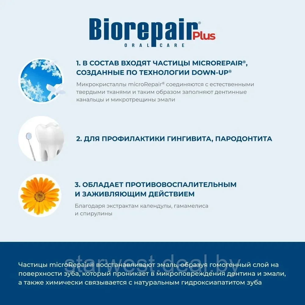 Biorepair Plus Paradontgel Для воспаленных десен 75 мл Зубная паста для ежедневного применения - фото 5 - id-p222382608