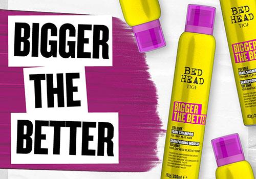 ТИДЖИ Бэд Хэд Объем - для дополнительного объема волос - TIGI Bed Head Bigger the Better - покупка, описание, применение, лучшие цены, доставка профессиональной косметики в Минске и Беларуси из интернет-каталога lorehair.by - +375-44-5-888-675