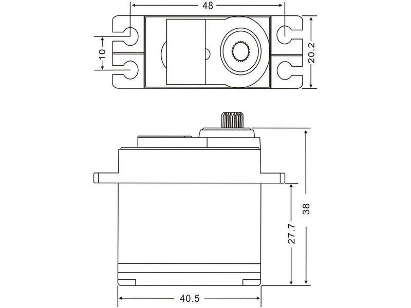 Сервомашинка аналоговая JX Servo PS-4503HB (45.5г/3.95/0.12/6V) стандартная - фото 7 - id-p222385747