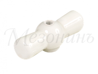 Ручка фарфоровая для поворотного выключателя, цвет - белый, ТМ "МЕЗОНИНЪ" GE70001-01