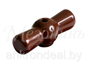 Ручка фарфоровая для поворотного выключателя, цвет - коричневая, ТМ "МЕЗОНИНЪ" GE70001-04 - фото 1 - id-p222386851