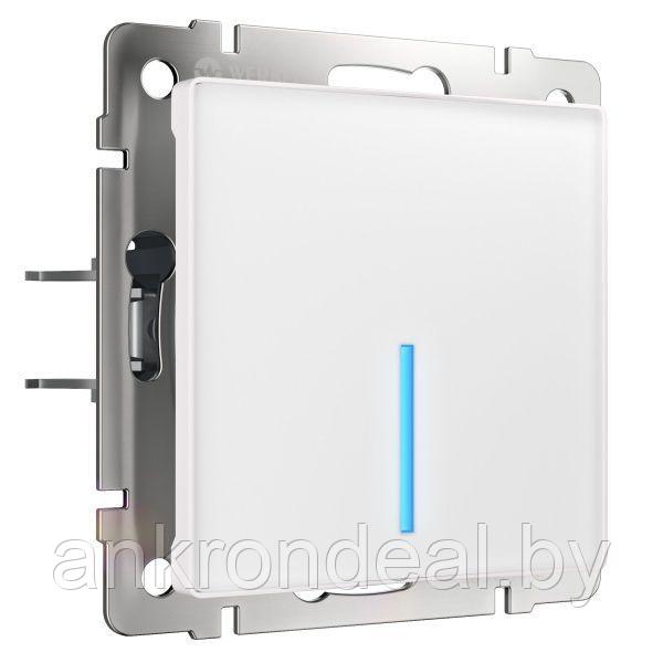 Сенсорный выключатель одноклавишный с функцией Wi-Fi (белый) Werkel - фото 1 - id-p197763905