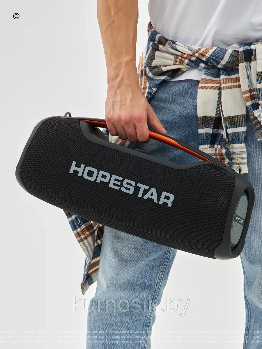 Колонка портативная музыкальная Bluetooth HOPESTAR A60 с микрофоном - фото 3 - id-p222388441